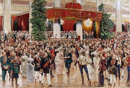 Бал в Дворянском собрании 1913 год, худ. Д.Н. Кардовский, открытые источники