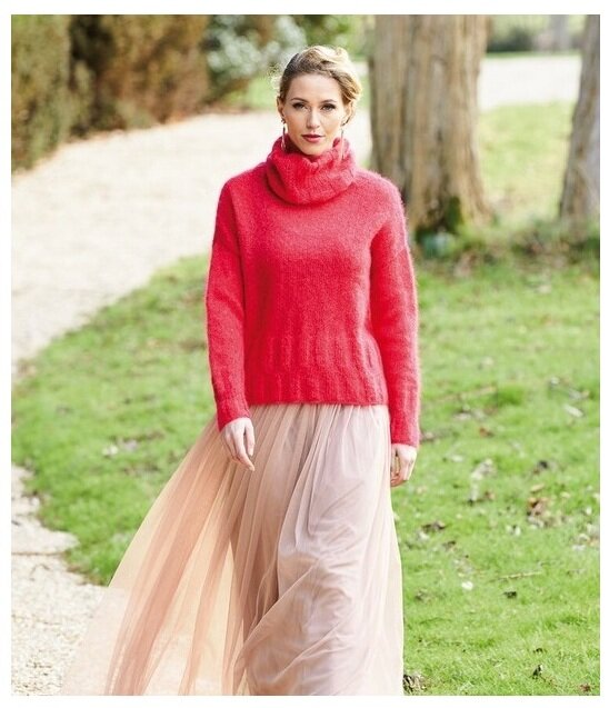 Красный свитер. Фото источник: интернет-журнал Rowan.