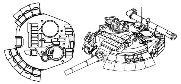 Схема танка т 80