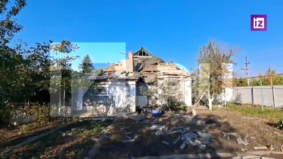    Кадры последствий обстрела Куйбышевского района Донецка