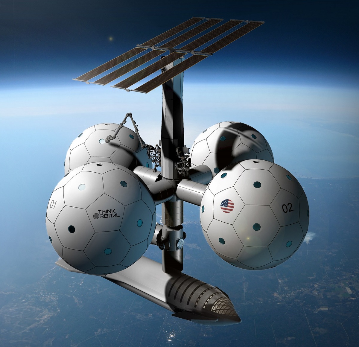 Концепт с четырьмя «футбольными шарами» 