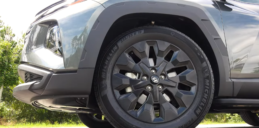 Переднее левое колесо.