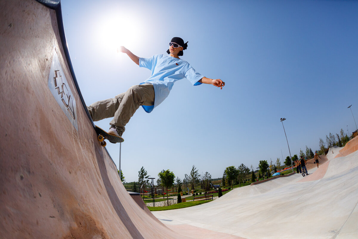 Goofy Skateboarding стойка