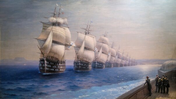 И.К.Айвазовский, Высочайший смотр Черноморского флота в 1849-м году