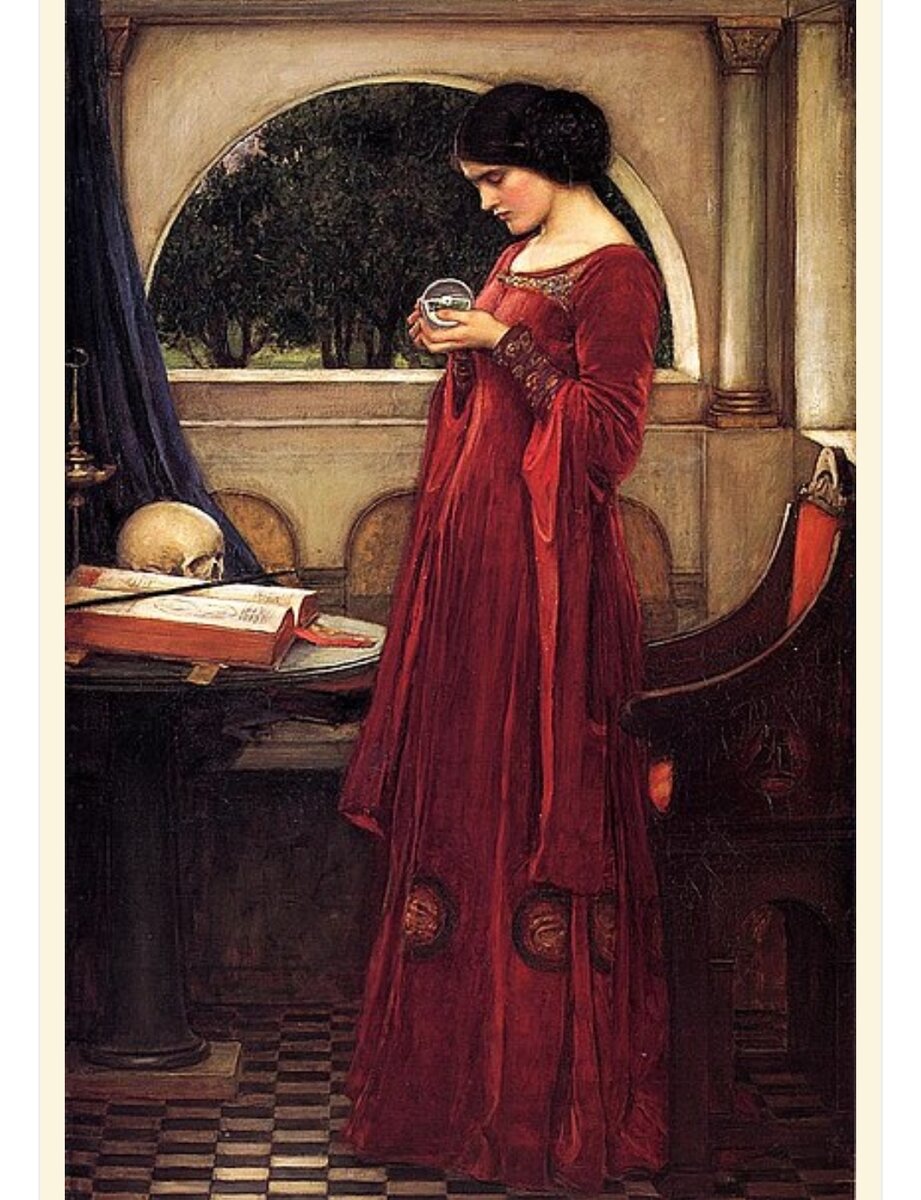 "Хрустальный шар", 1902. Автор Джон Уильям Уотерхаус.