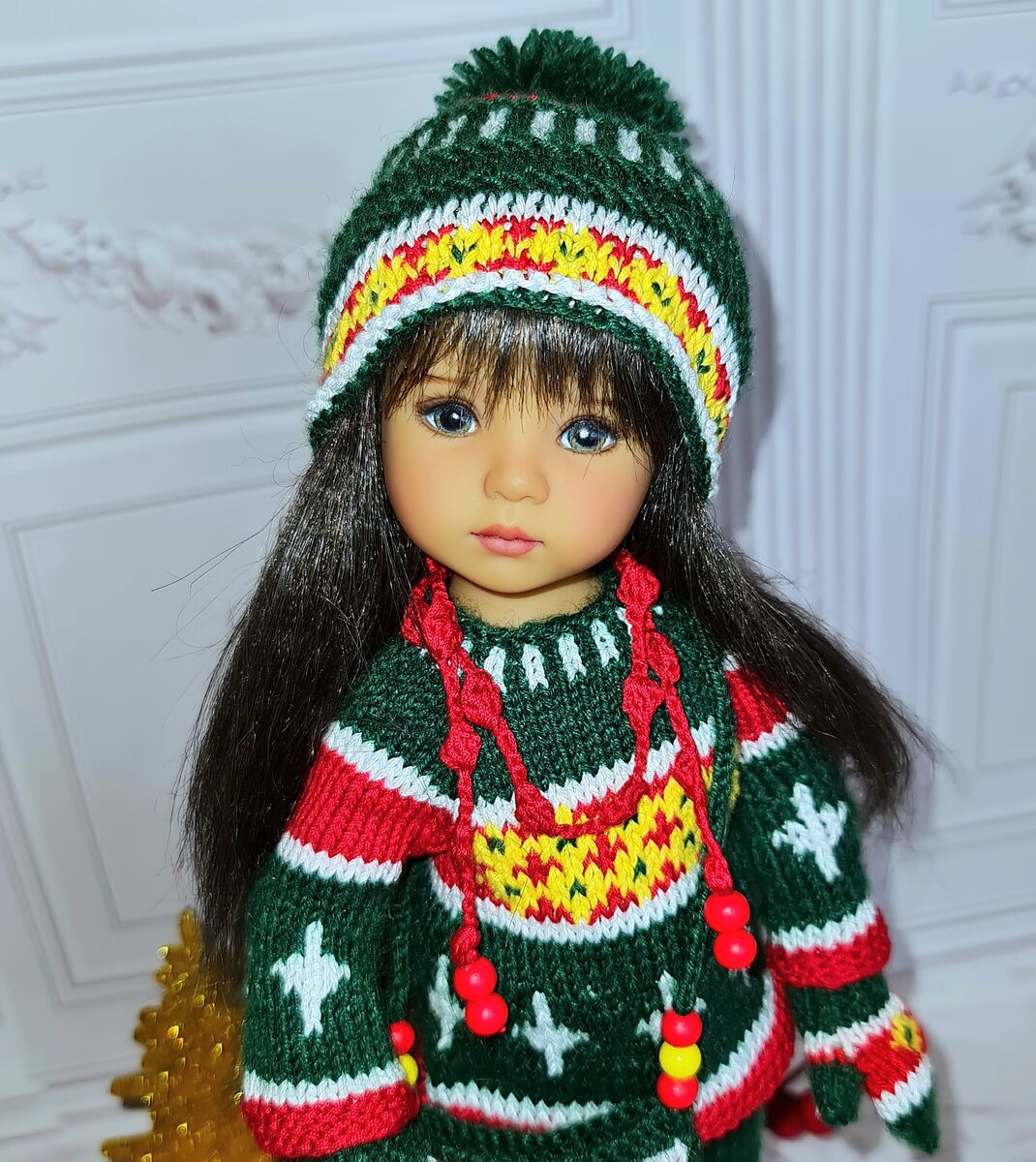 Little darling в новогоднем образе. Фото и работа автора.