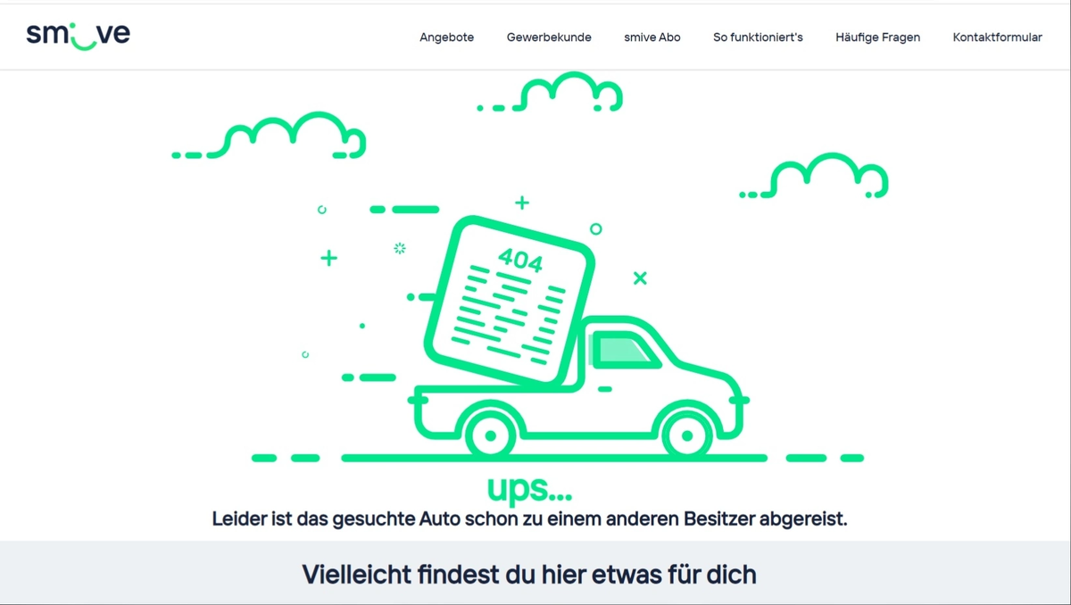 К сожалению, машина, которую вы искали, уже ушла к другому владельцу - так написано на странице абонирования "Нивы" на сервисе Smive