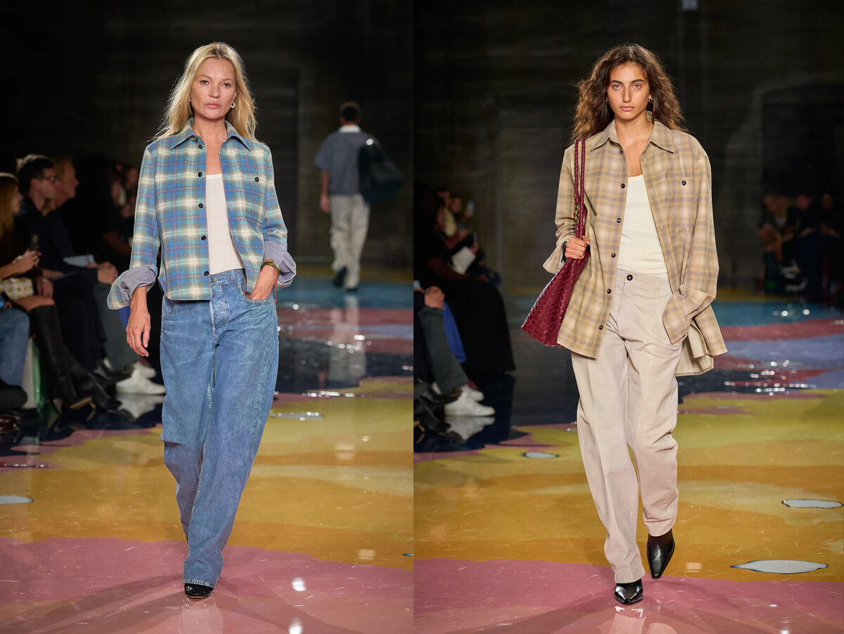 Кейт Мосс несла себя как кошечка. На фоне сутулых суетливых моделей это выглядело даже странно. Эпоха уходит, и мы ничего не можем с этим поделать