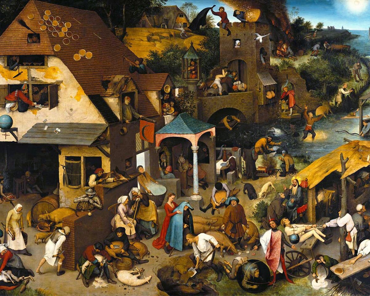 «Фламандские пословицы» или «Мир вверх тормашками», 1559 г.