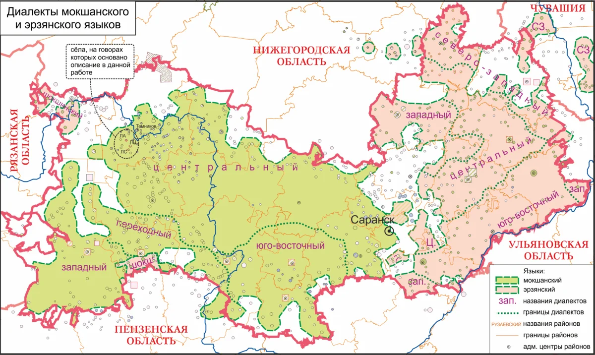 Карта лесов мордовии