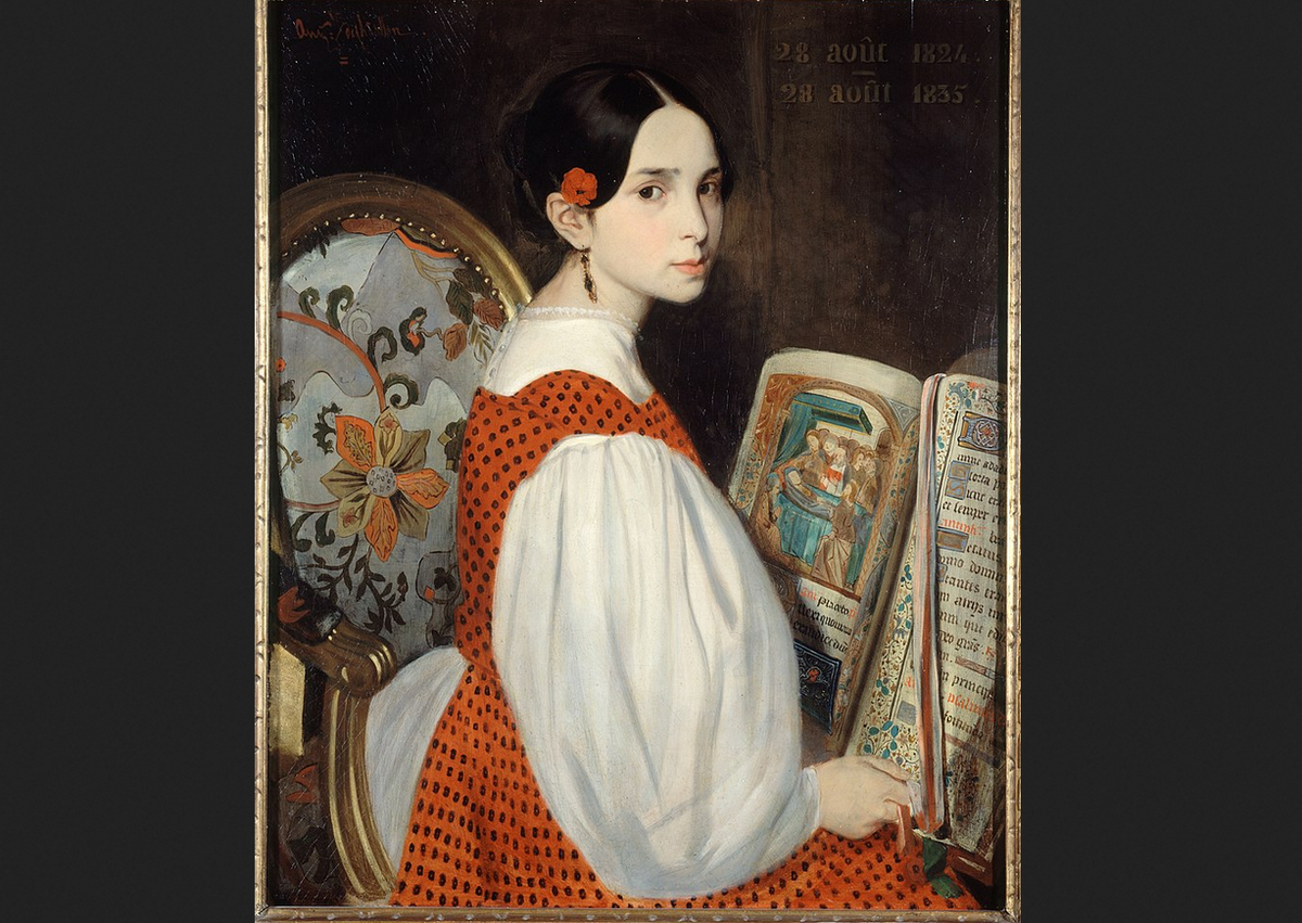 Огюст де Шатийон. "Портрет Леопольдины Гюго"