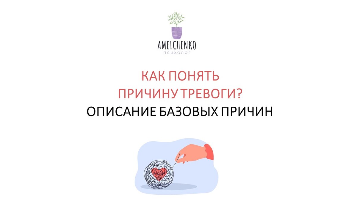 Как понять причину тревоги? | История одной терапии | Амельченко Дмитрия |  Дзен