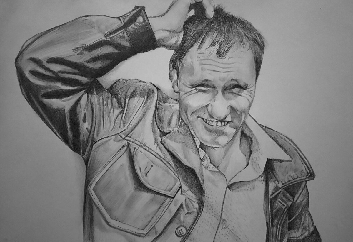 Шукшин рисунок карандашом