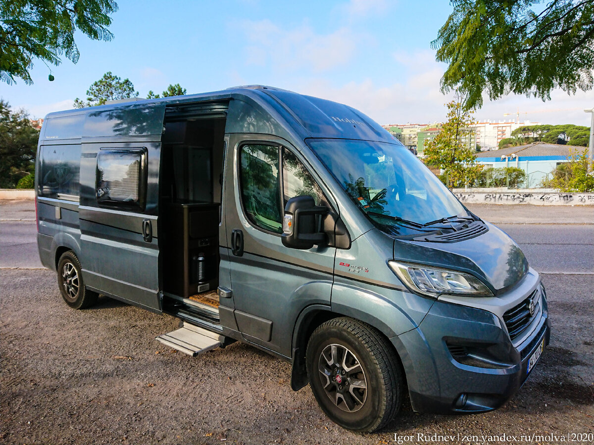 Типичный дом на колесах на базе Фиат Дукато