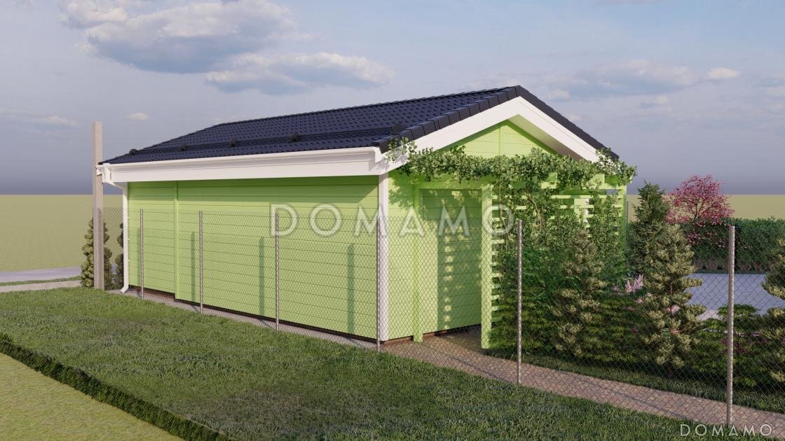 Вид со стороны дровника