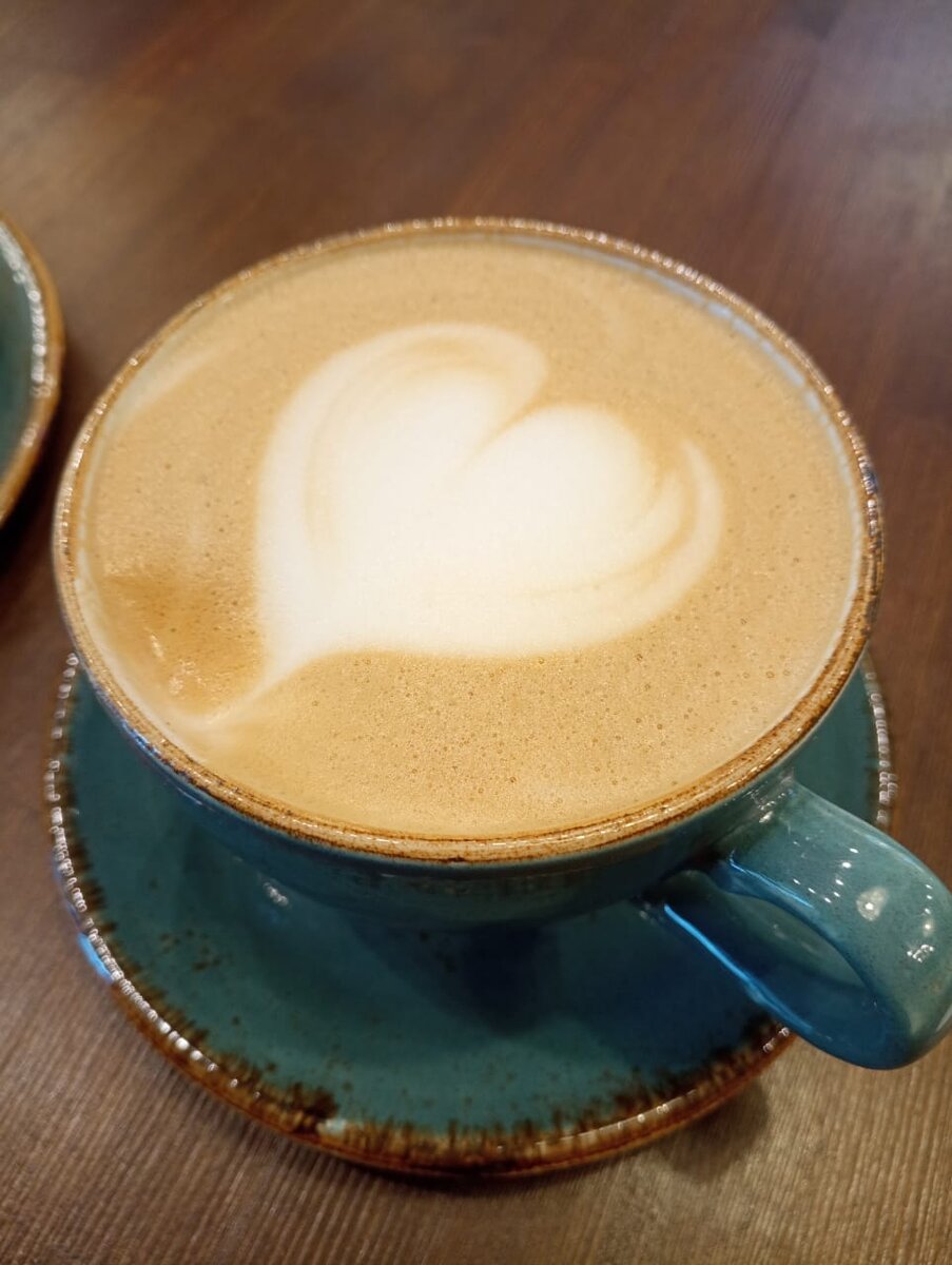 Это мой капучино сегодня. Фото автора