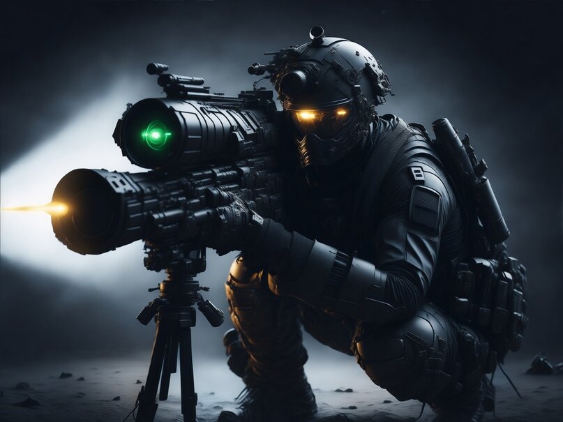 Оператор экспериментального оружия Инициативы.