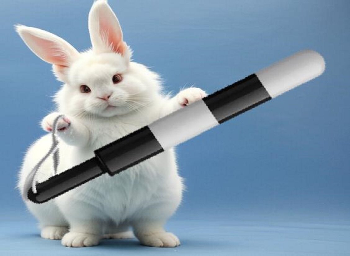 чудика нарисовала нейросеть. Ушки по замыслу должны были быть кошачьими, но она меня не поняла