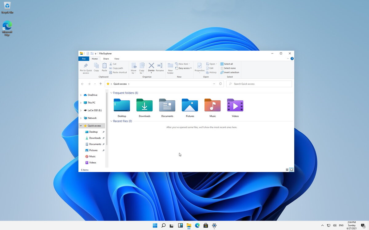 Рабочий стол Windows 11