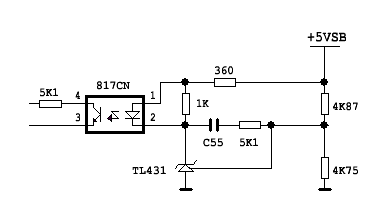 Схемы с микросхемой tl431a и оптроном 817c