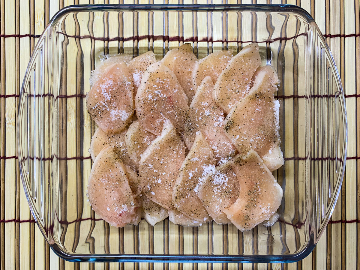 Курица, соль, перец