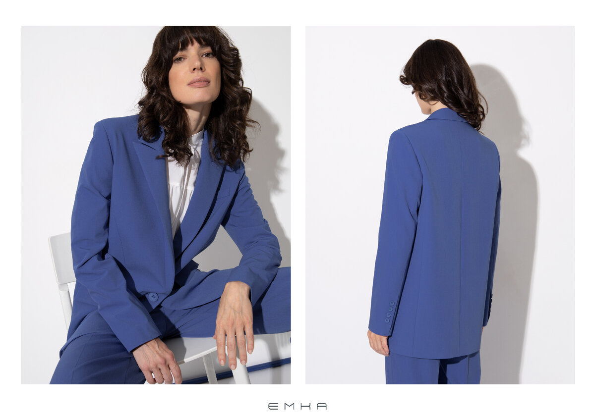 Однотонный жакет ML611/mermaid