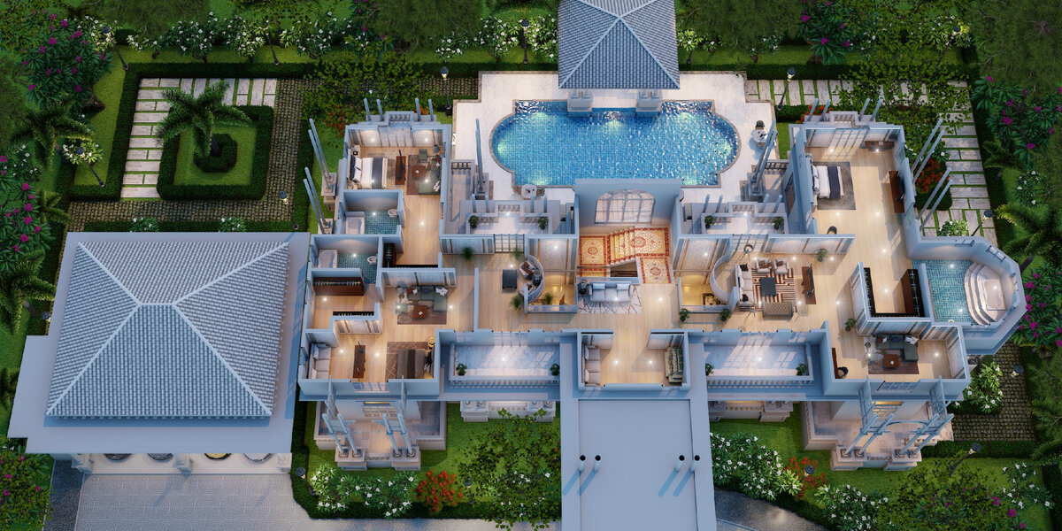 Второй этаж - «Ницца» Проект дома - V-1200