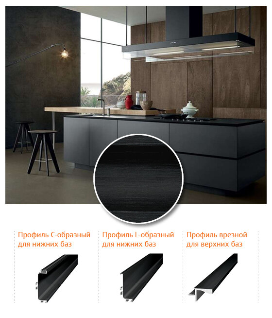 Виды горизонтальных профилей gola