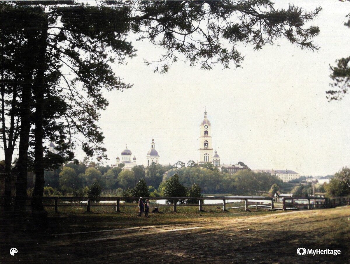 Цветные фотографии дореволюционного Сарова. Сейчас в этот город не попасть  | Now&Then Russia | Дзен