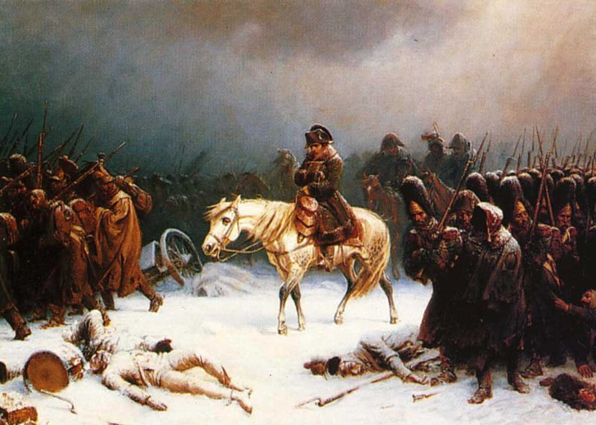 Адольф Нортен. "Отступление Наполеона из Москвы" (1851 г.)