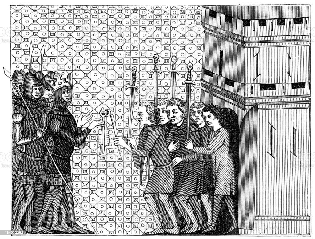 Сдача средневекового города. Многократная и типичная картина. Фото istockphoto.com