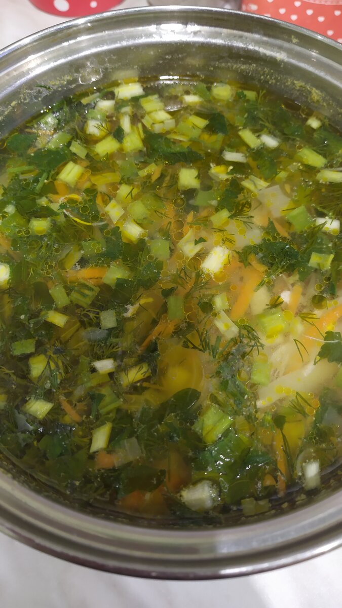 Щи со свежей капустой.