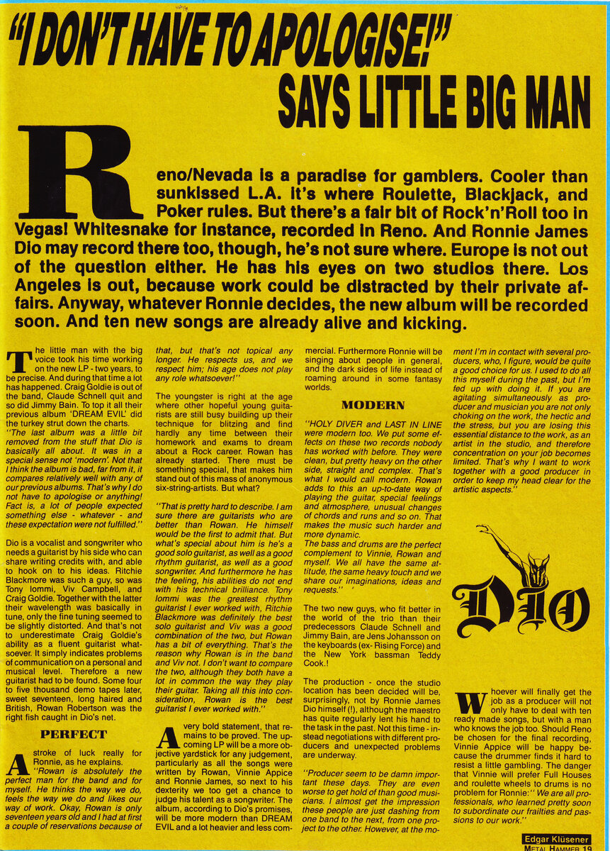 Станица журнала Metal Hammer