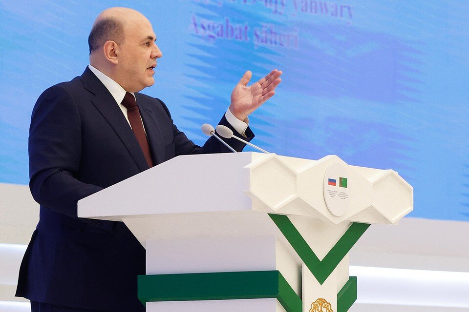     В четверг премьер Михаил Мишустин приехал с двухдневным визитом в Ашхабад Фото: Дмитрий Астахов/POOL/ТАСС