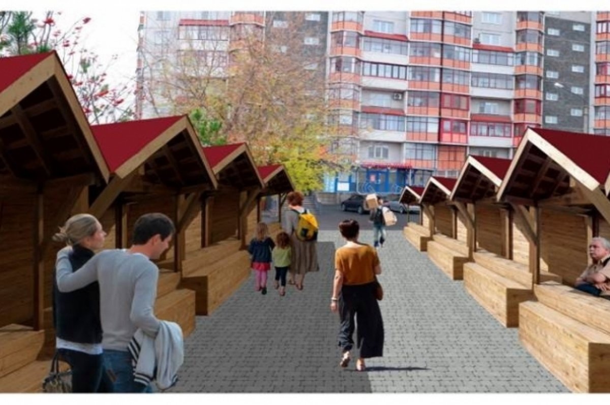    Новые площадки для торговли будут выполнены в единой стилистике.