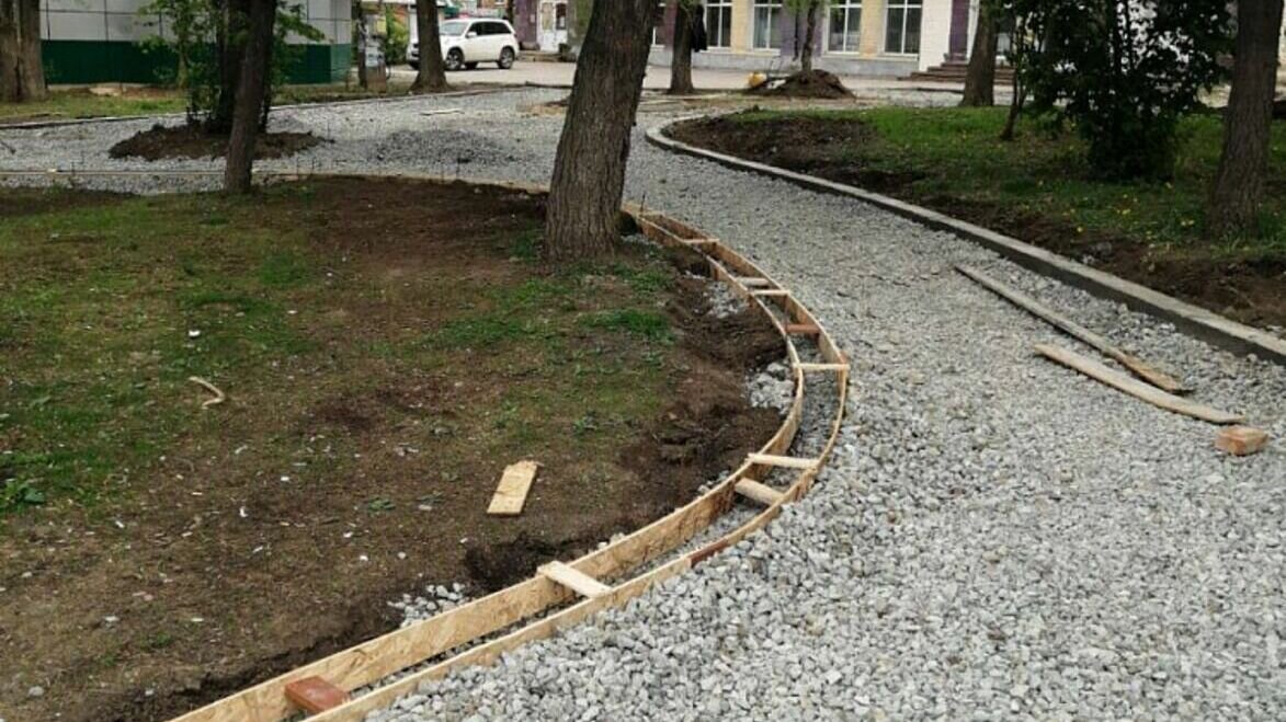     Новое общественное пространство создают по нацпроекту «Жилье и городская среда». Оно располагается у дома №16 по улице Кирова.