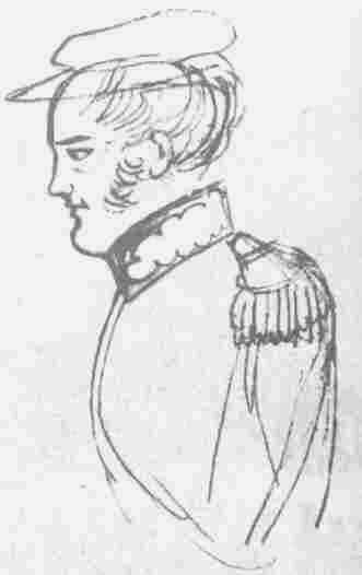 Александр I. Рисунок Пушкина