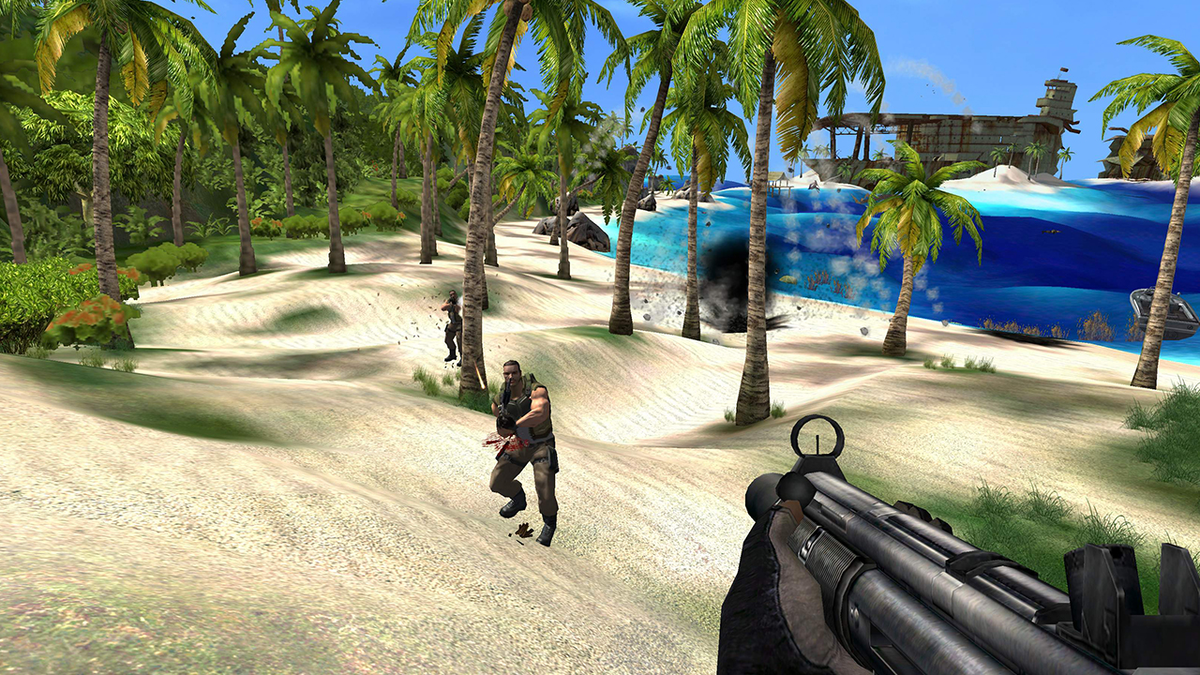 Far cry первая игра. Far Cry 1. Far Cry 1 Remake. Фар край 2004. Фар край 1 2022.