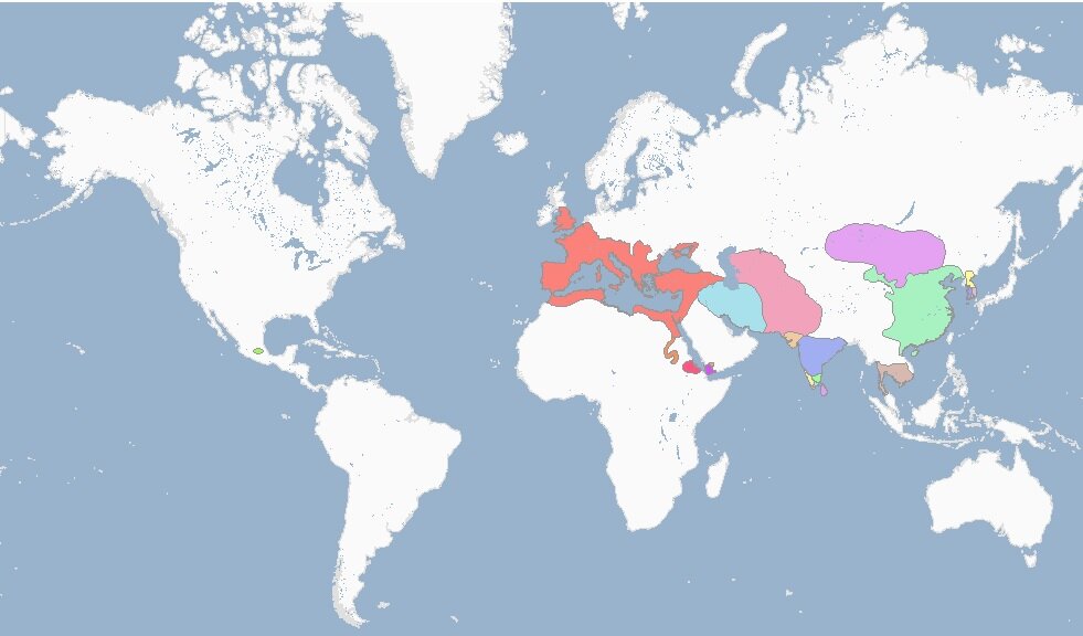 Мир в 116 году.