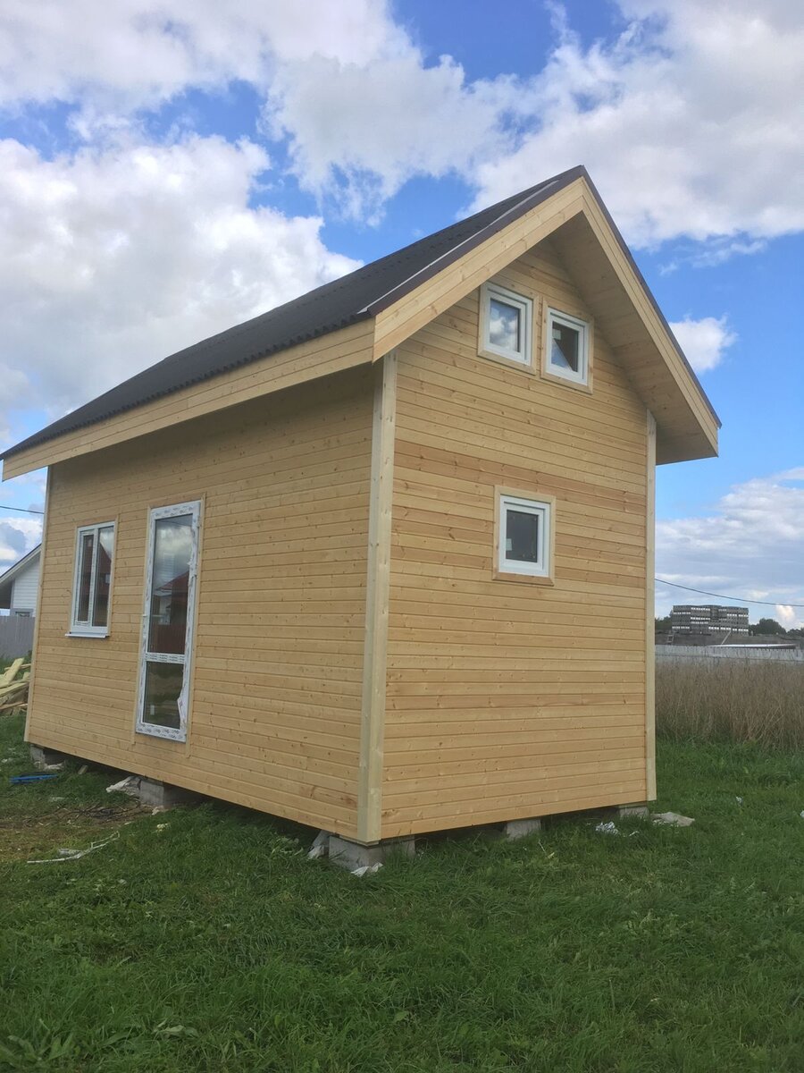 минидом 6х3 с антресолью, проект можно найти на сайте Domokea.ru в категории проекты домов до 50м2 