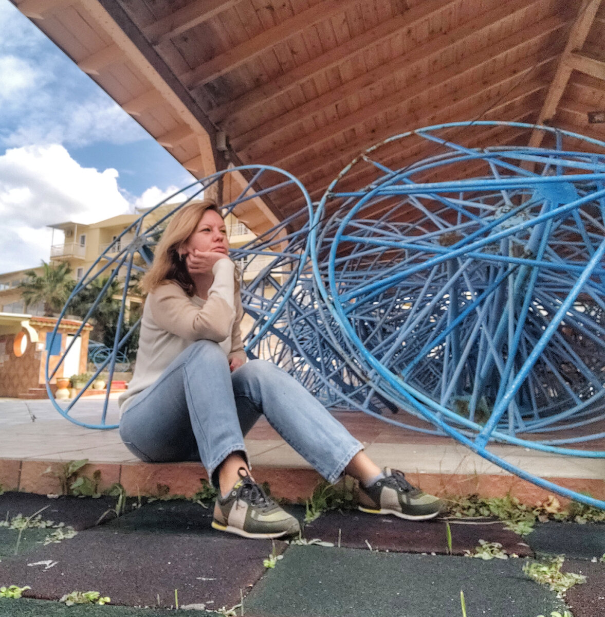 Зонты в кучу до следующего лета (фото автора)