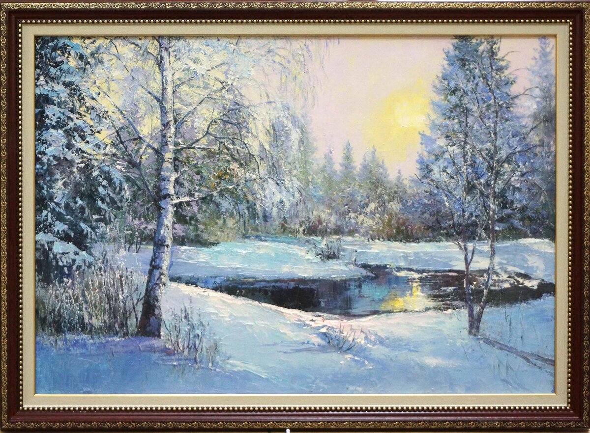 Ткачук Ирина Зимка 35х50 хм 2021 г - 10 000  