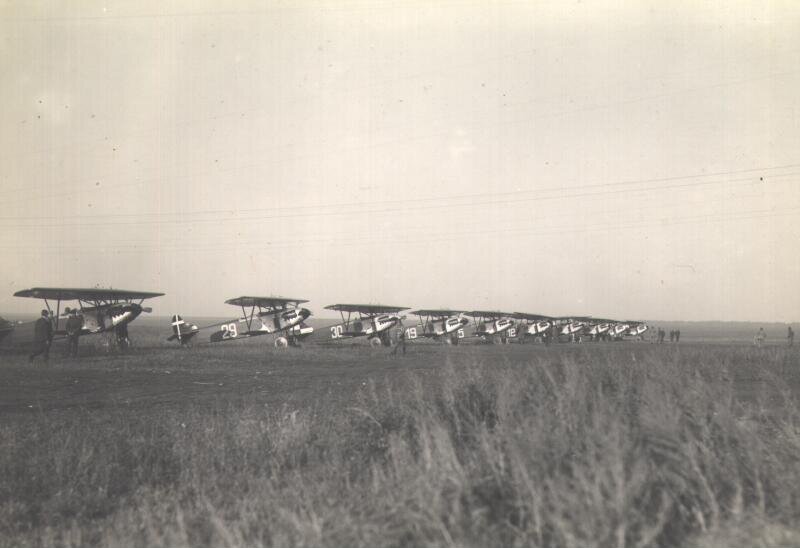 Истребители Fokker D.XIII в Липецке.