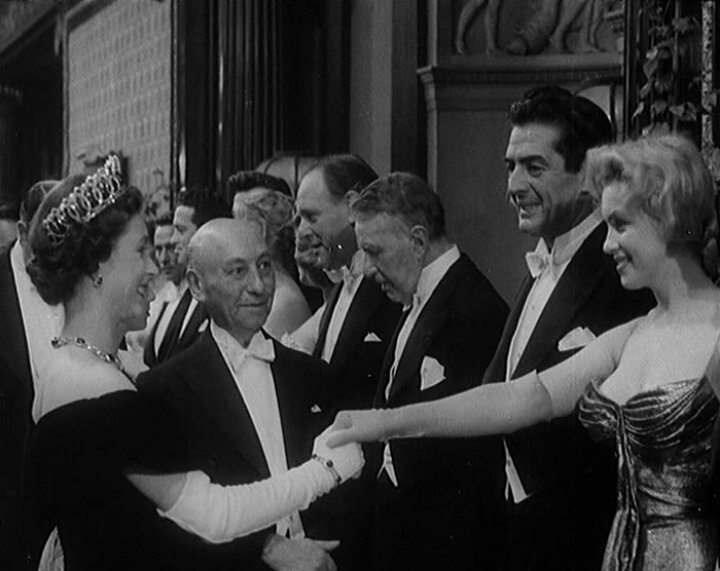 встреча Мэрилин Монро с королевой Елизаветой II