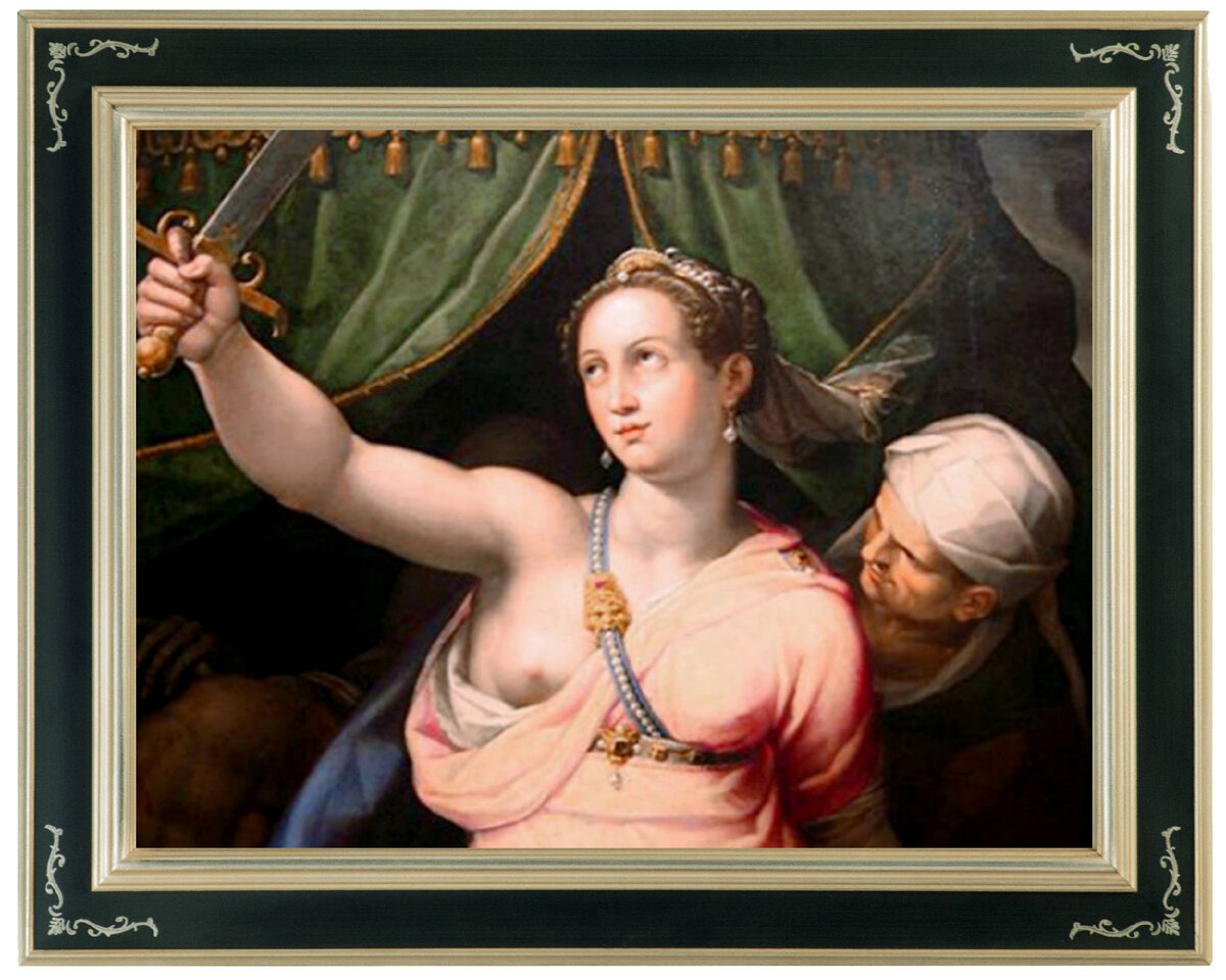 Юдифь (фрагмент). Художник Ханс фон Аахен. 1590-е годы. Музей Энгра, Монтобан, Франция. Из открытых источников 