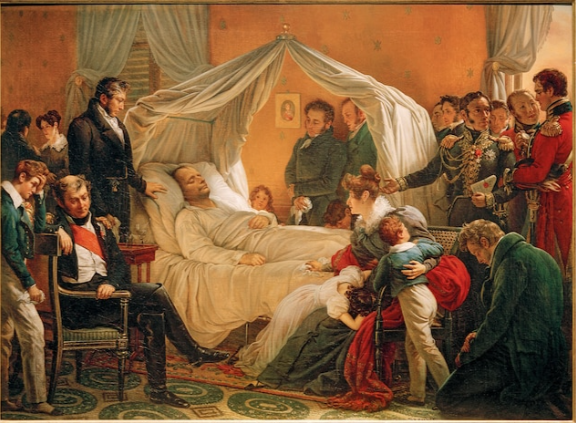 “Смерть Наполеона" (1828) Шарля де Штойбена. Музей Наполеона, Дворец Арененберг, Швейцария