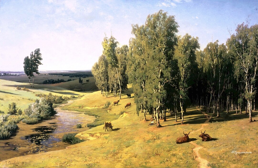 Владимир Орловский. Летний день, 1884.