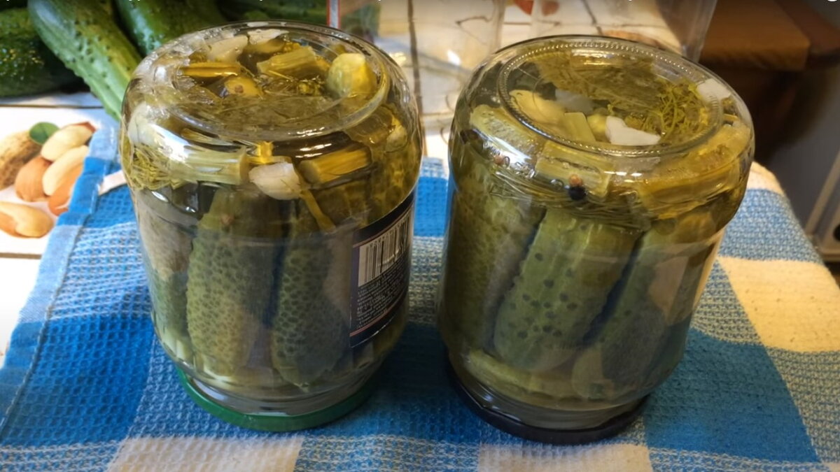 Рецепт: Маринованные огурчики по-венгерски. Заготовка на зиму.