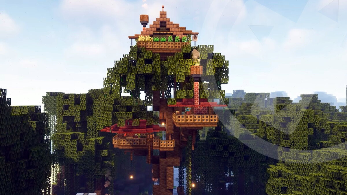 Minecraft - Дом на дереве