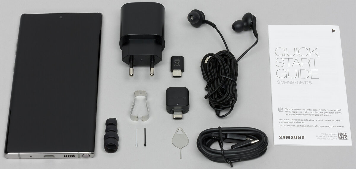 Комплектация Samsung Galaxy Note 10 Plus